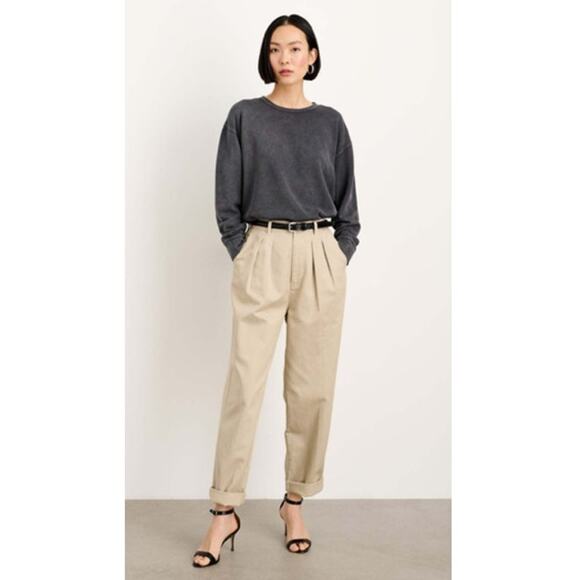 Alex Mill Frankie Sweatshirt Vintage Washed Black L - Picture 1 of 7